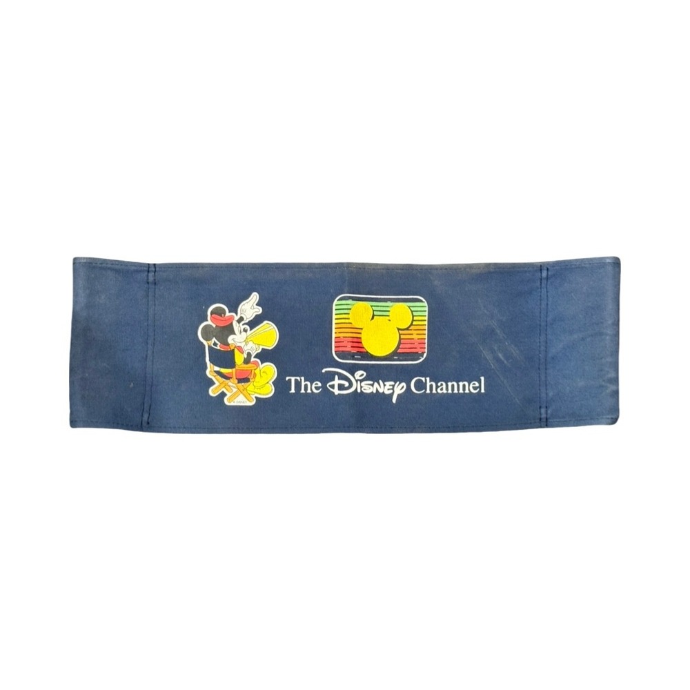 Vintage The‎ Disney Channel Mickey Mouse Directors Chair Back Canvas Blue Logo